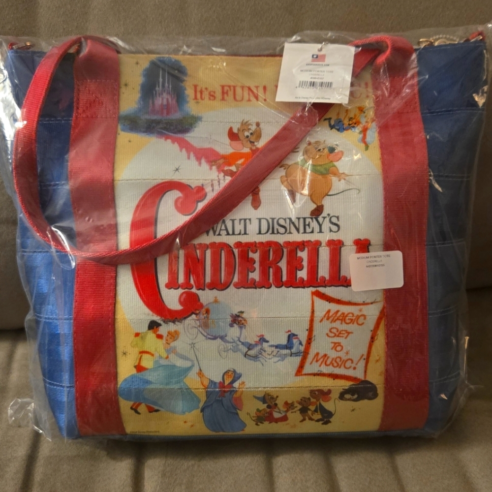 NEW Disney Cinderella Harvey's Tote Bag NWT